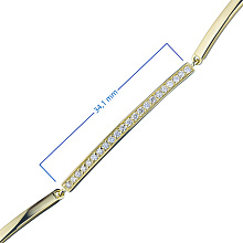 Браслет из желтого золота с бриллиантами