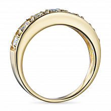 Кольцо из желтого золота с бриллиантами (изготовление)