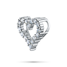 Подвеска из серебра c бриллиантами