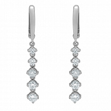 Серьги из желтого золота с бриллиантами (изготовление)