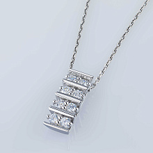 Подвеска из серебра c бриллиантами