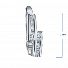 Серьги из белого золота с бриллиантами (изготовление)