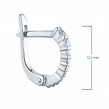 Серьги из белого золота с бриллиантами (изготовление)