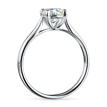 Помолвочное кольцо из белого золота с бриллиантом