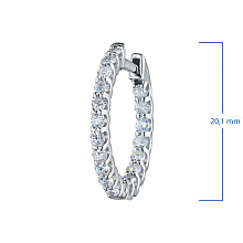 Серьги из белого золота с бриллиантами (изготовление)