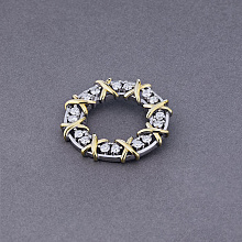 Подвеска из комбинированного золота (изготовление) с бриллиантом