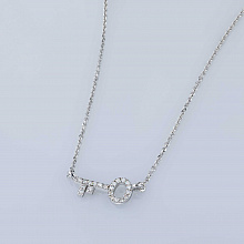 Колье из белого золота с бриллиантами (изготовление)