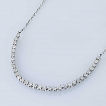 Колье из белого золота с бриллиантами (изготовление)