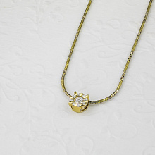 Подвеска из желтого золота c бриллиантами