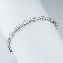 Браслет из белого золота с бриллиантами (изготовление)