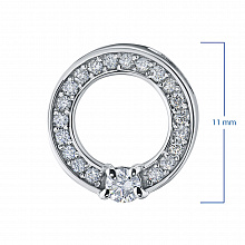 Подвеска из белого золота с бриллиантами (изготовление)