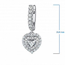 Серьги из белого золота с бриллиантами (изготовление)