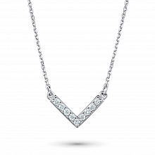 Колье из белого золота с бриллиантами (изготовление)