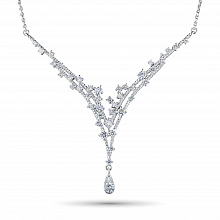 Колье из белого золота с бриллиантами (изготовление)