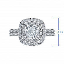 Кольцо из белого золота с бриллиантами (изготовление)