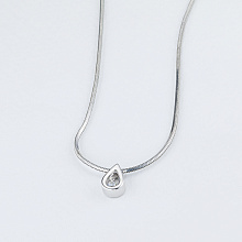 Подвеска из белого золота с бриллиантом (изготовление)