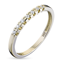 Кольцо из желтого золота с бриллиантами