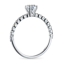 Кольцо из белого золота c бриллиантами