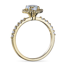 Кольцо из желтого золота c бриллиантами