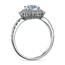 Кольцо из белого золота c бриллиантами