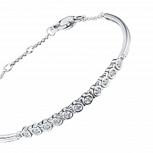 Браслет из белого золота с бриллиантами (изготовление)