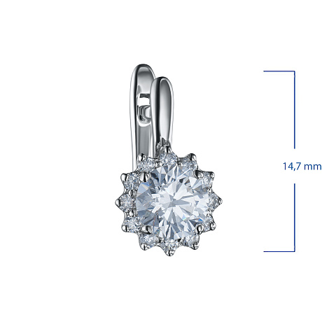 Серьги из белого золота