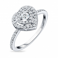 Кольцо из белого золота с бриллиантами (изготовление)