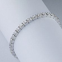 Браслет из белого золота с бриллиантами (изготовление)