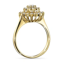 Кольцо из желтого золота c бриллиантами