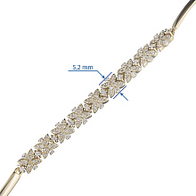 Браслет из желтого золота (изготовление) с бриллиантами