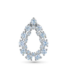 Подвеска из серебра c бриллиантами