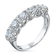 Кольцо из белого золота (изготовление) с бриллиантами