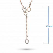 Колье из красного золота с бриллиантами (изготовление)