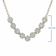 Колье из желтого золота с бриллиантами (изготовление)