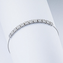 Браслет из белого золота с бриллиантами (изготовление)