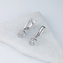 Серьги из серебра с бриллиантами (изготовление)