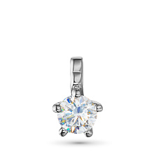 Подвеска из серебра с бриллиантом