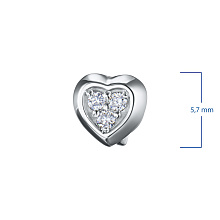 Пусеты из белого золота с бриллиантами (изготовление)