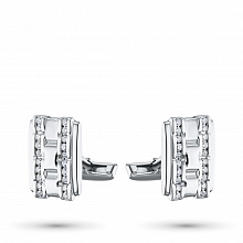 Запонки из белого золота с бриллиантом (изготовление)