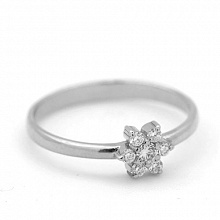 Кольцо из белого золота с бриллиантами (изготовление)