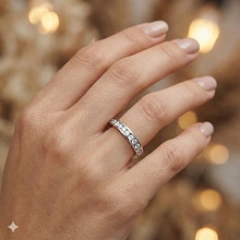 Кольцо из белого золота c бриллиантами