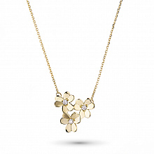 Колье из желтого золота с бриллиантами (изготовление)