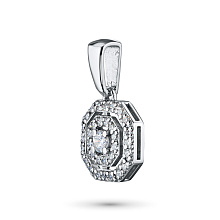 Подвеска из белого золота c бриллиантами