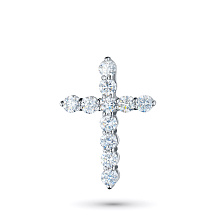 Подвеска из белого золота c бриллиантами