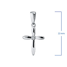 Подвеска из серебра (изготовление) с бриллиантом