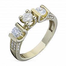 Кольцо из белого золота с бриллиантами (изготовление)