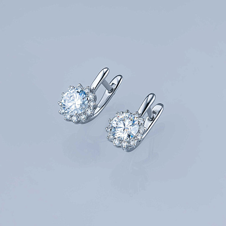 Серьги из белого золота