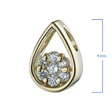 Подвеска из белого золота с бриллиантами (изготовление)