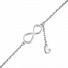 Браслет из серебра с бриллиантом (изготовление)