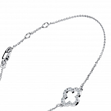 Браслет из белого золота с бриллиантами (изготовление)